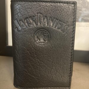 JD Black Leather Trifold