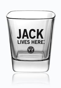JACK LIVES HERE DOF GLASS