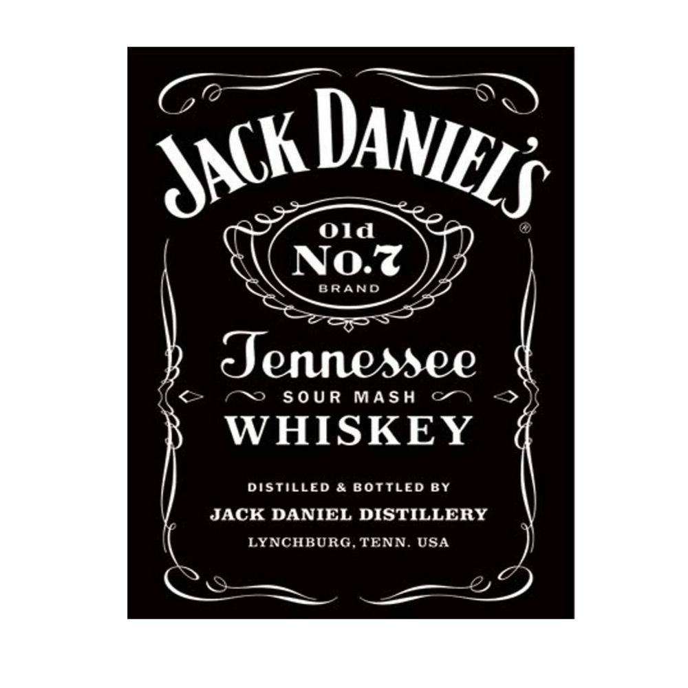 Jack Daniel Bottle Label Sign