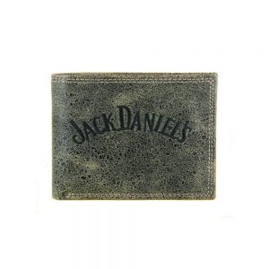 Jack Daniel’s Embroidered Charcoal Gray Wallet